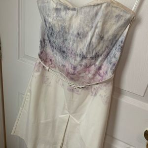 French Connection Strapless Belted Dress Size 2